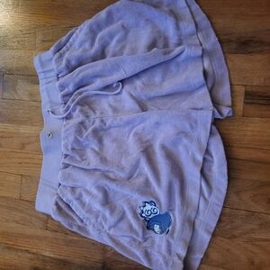 Disney Purple Eeyore Terry Cloth Shorts